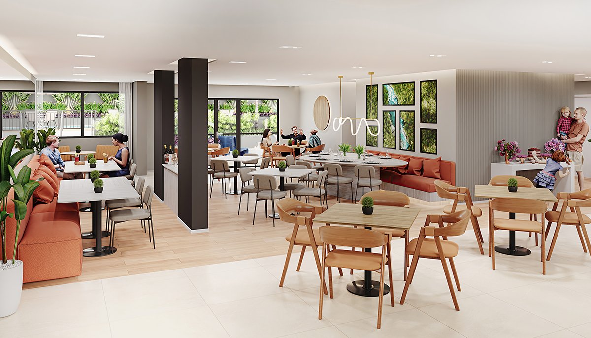 Salão de festas do Inspire Esperança